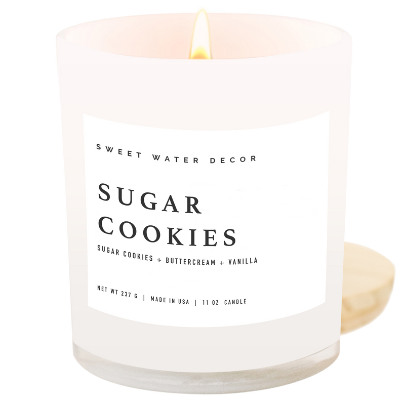 Sugar Cookies 11 oz Soy Candle - Holiday Decor & Gifts