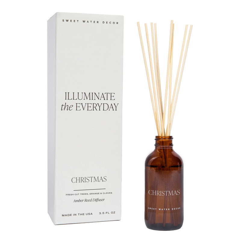 Christmas Amber Reed Diffuser - Christmas Home Decor & Gifts