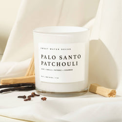 Palo Santo Patchouli 11 oz Soy Candle - Home Decor & Gifts