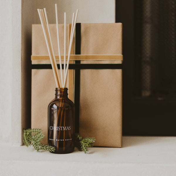 Christmas Amber Reed Diffuser - Christmas Home Decor & Gifts