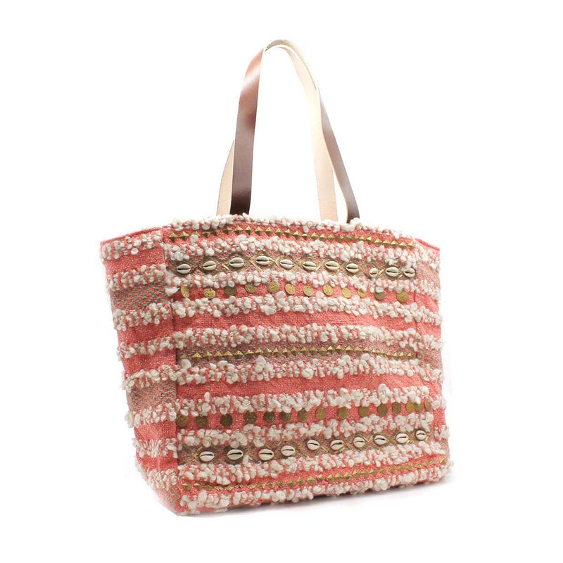 Ethnic tote bag: Pink